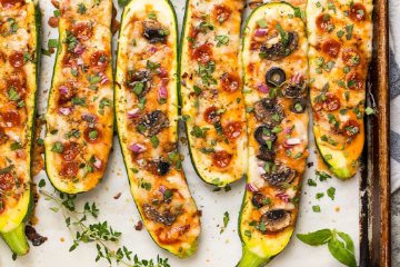 Zucchini Pizza Boats